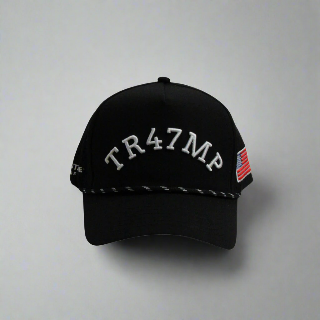 THE TR47MP GOLF HAT - BLACK