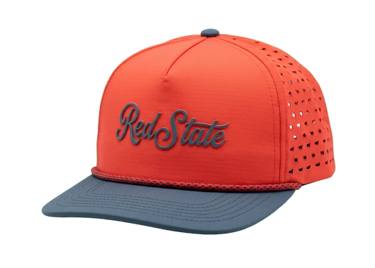 Red State Red/Navy Script Hat