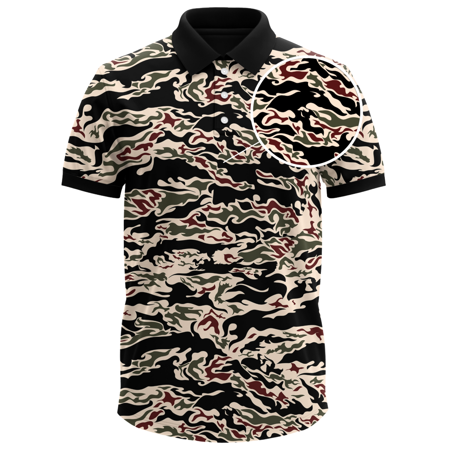 THE TIGER CAMO POLO