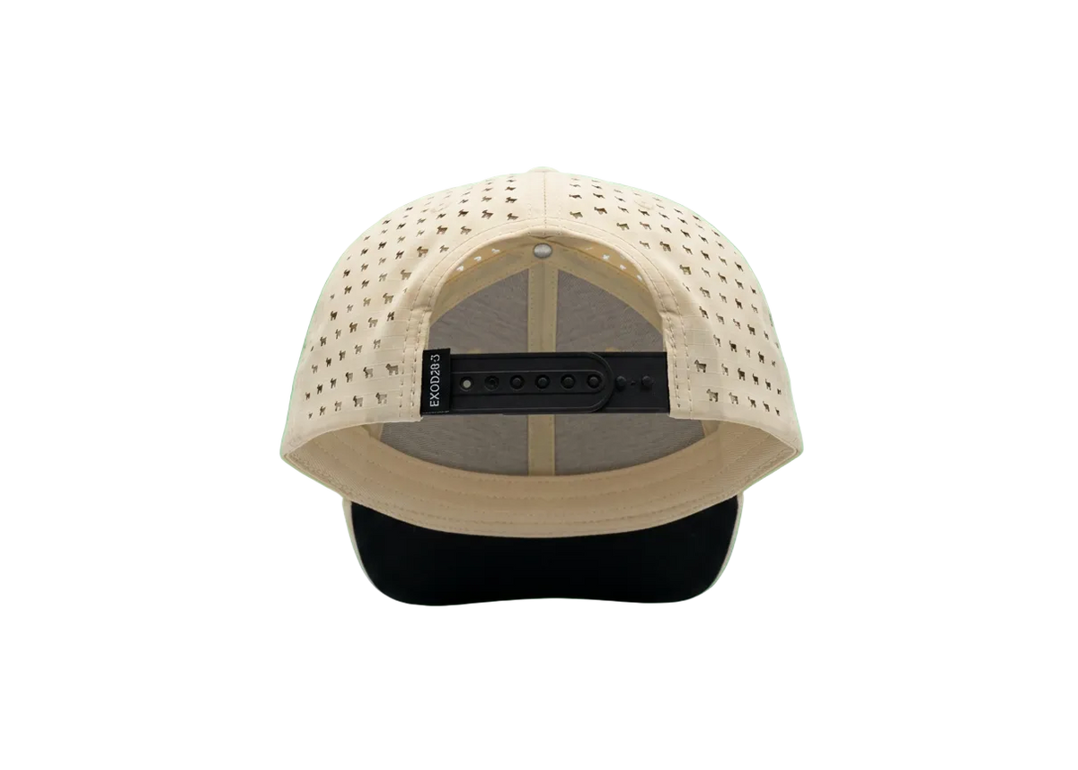 Red State Tan/Black Script Hat