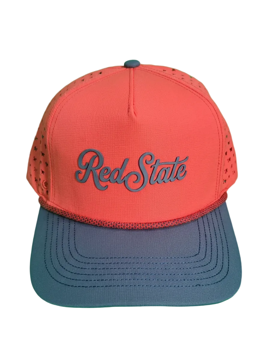 Red State Red/Navy Script Hat