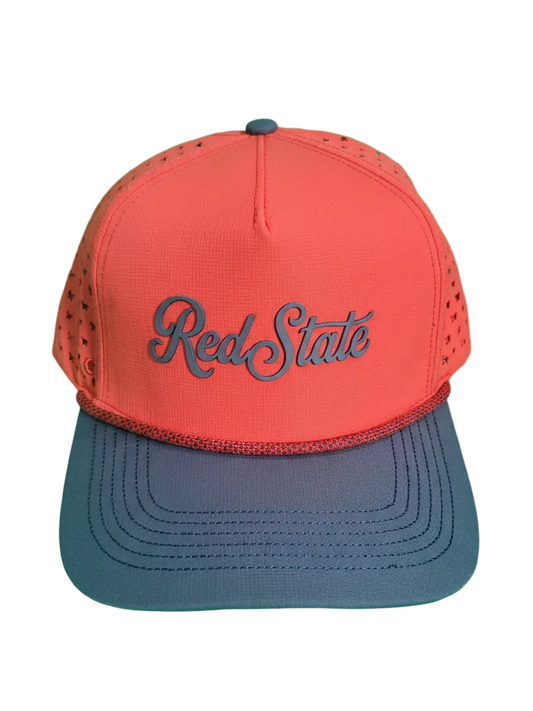 Red State Red/Navy Script Hat
