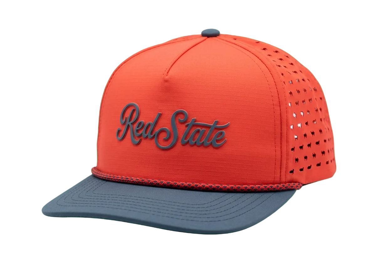 Red State Red/Navy Script Hat