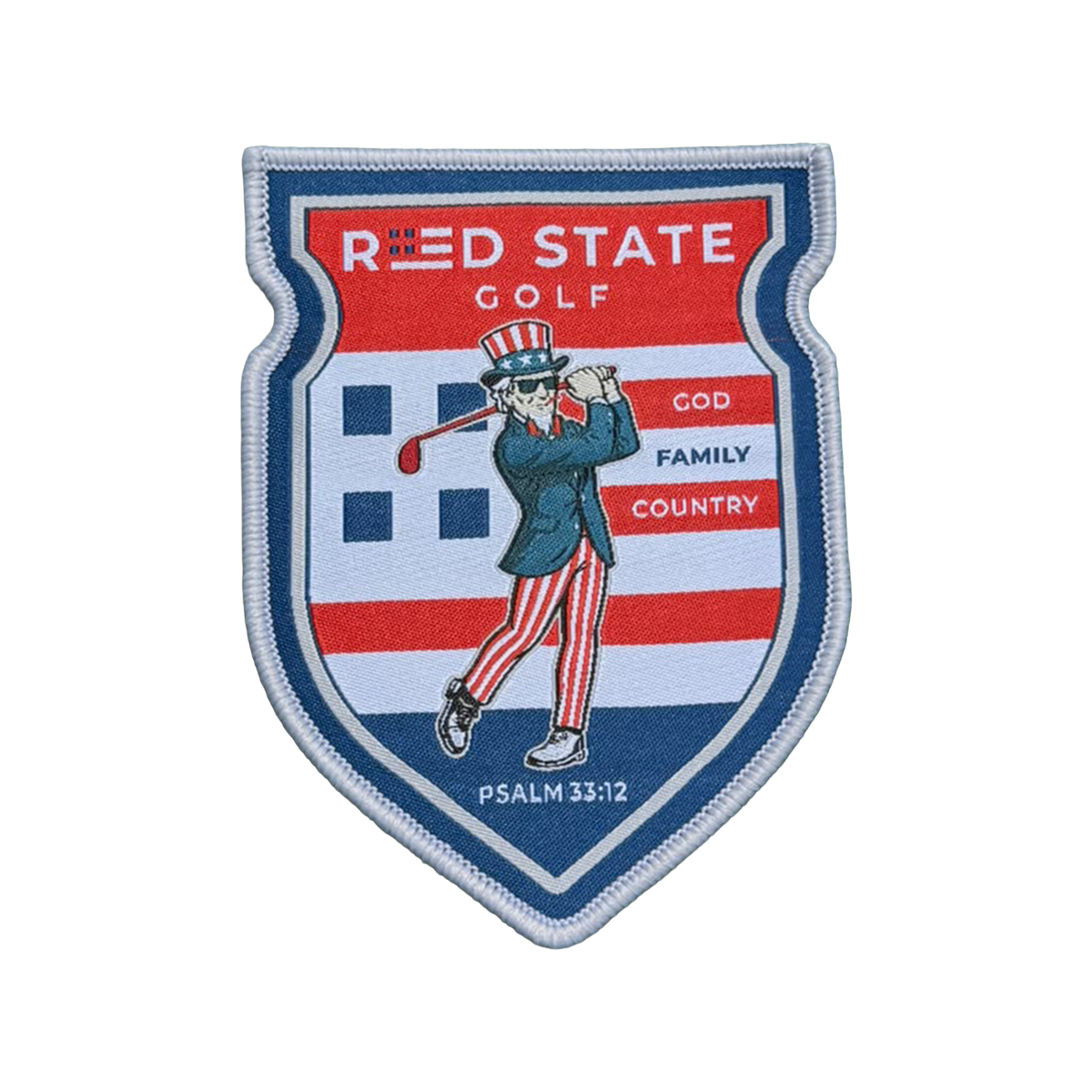 Red State Golf Patch