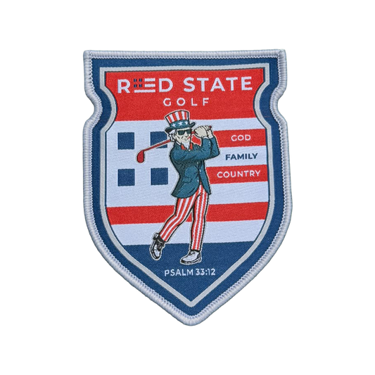 Red State Golf Patch
