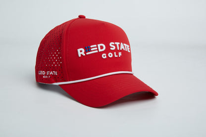 THE RED STATE GOLF HAT - RED