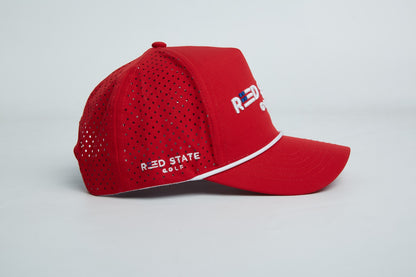 THE RED STATE GOLF HAT - RED