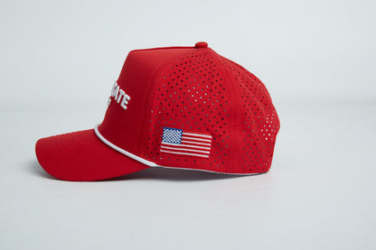 THE RED STATE GOLF HAT - RED