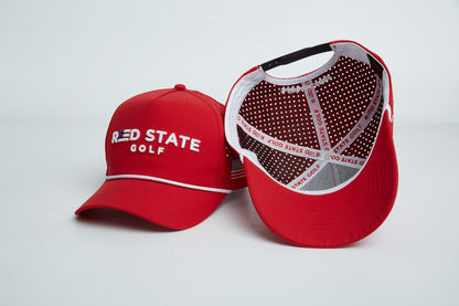 THE RED STATE GOLF HAT - RED