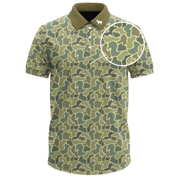 THE FOREST CAMMO POLO – RED STATE GOLF